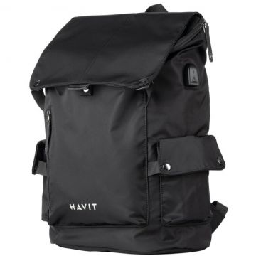HAVIT Rucsac Laptop HAVIT H0033, Impermeabil, Rezistent la socuri, Port USB, 300x160x450 mm, Negru