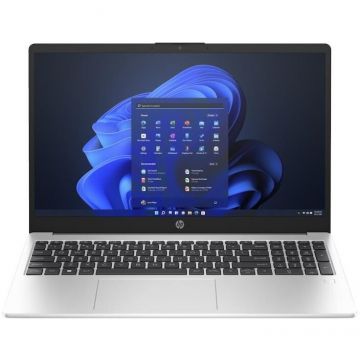 HP Laptop Hewlett-Packard 255 G10, Procesor AMD Ryzen™ 7-7730U, Display 15.6 FHD 1920x1080, Memorie RAM 16 GB, Capacitate de stocare 512 GB, Placa video integrata AMD Radeon™ Graphics, Argintiu
