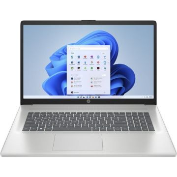 HP Laptop HP 9S1M6UA, Intel Core 5 120U, 17.3’ Full HD, 16 GB DDR4-SDRAM, 512 GB SSD, Intel Graphics Windows 11 Home, Argintiu