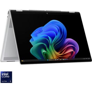 HP Laptop HP OmniBook X Flip NG AI, 16-as0025nn, Intel Core Ultra 5 226V, 16 inch, 2K, Touchcreen, 16GB LPDDR5X, 512GB SSD, Intel Arc 13V, Windows 11 Home, Argintiu