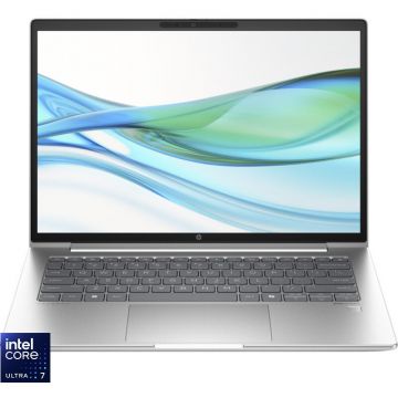 HP Laptop HP ProBook 440 G11, Display 14'' WUXGA (1920 x 1200), IPS, Procesor Intel® Core™ Ultra 7 155U, Memorie RAM 16GB DDR5, Capacitate de stocere 512GB SSD, Placa grafica integrata Intel Graphics, Free DOS, Argintiu