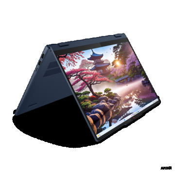 Laptop 2in1 Lenovo IdeaPad 5 16AKP10 (Procesor AMD Ryzen™ Al 7 350 (16M Cache, up to 5.00 GHz) 16inch WUXGA IPS Touch, 16GB LPDDR5X, 1TB SSD, AMD Radeon 860M Graphics, Win 11 Home, Albastru)