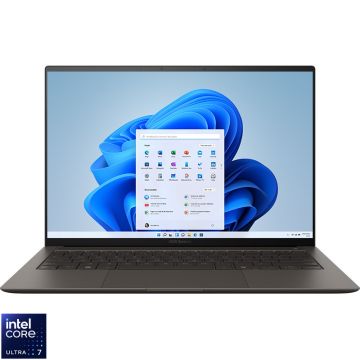 Laptop ASUS 14'' Zenbook S 14 OLED UX5406SA, 3K 120Hz Touch, Procesor Intel® Core™ Ultra 7 258V (12M Cache, up to 4.80 GHz), 32GB LPDDR5X, 1TB SSD, Intel Arc 140V, Win 11 Pro, Zumaia Gray