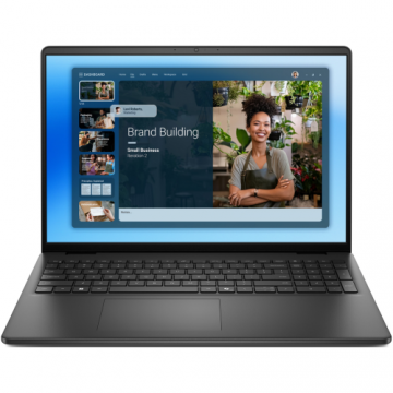 Laptop Dell 16 DC16250 (Procesor Intel Core 5 120U (12M Cache, up to 5.0 GHz) 16inch WUXGA, 16GB, 1TB SSD, Intel Graphics, Win 11 Pro, Negru)
