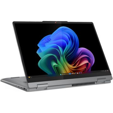 Laptop Lenovo 14'' IdeaPad 5 2-in-1 14Q8X9, WUXGA OLED Touch, Procesor Qualcomm Snapdragon X Plus X1P-42-100, 16GB LPDDR5X, 1TB SSD, Qualcomm Adreno, Win 11 Home (on ARM), Luna Grey