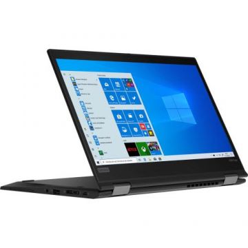 Laptop Refurbished Lenovo ThinkPad X390 Yoga, Intel Core i5-8365U 1.60 - 4.10GHz, 8GB DDR4, 256GB SSD, 13.3 Inch Full HD Touchscreen, Webcam