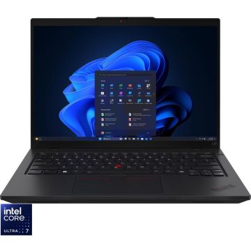 Lenovo Laptop Lenovo ThinkPad L14 Gen 6, Display  14'' WUXGA (1920x1200), IPS, Procesor Intel® Core™ Ultra 7 255U, Memorie RAM 32GB DDR5, Capacitate de stocare 1TB SSD, Placa video integrata Intel Graphics, Windows 11 Pro, Negru