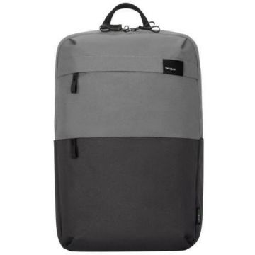 Targus Rucsac laptop Targus 16 Sagano EcoSmart, pentru laptopuri de 16 sau mai mici, capacitate 22 de litri, material RPET 500, dimensiun: 33 x 19 x 53 cm, greutate 0.77 kg, Negru-Gri