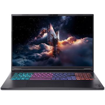 Acer Laptop Acer Nitro 18 AI AN18-61-R14D cu procesor AMD Ryzen™ AI 9 365, Display 18 WQXGA (2560 x 1600), IPS, 165Hz, Memorie RAM 32GB DDR5, Capacitate 1TB SSD, Placa video dedicata NVIDIA® GeForce RTX™ 5060 8GB GDDR7, No OS, Obsidian Black