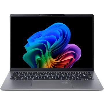 Acer Laptop Acer Swift Go 14 AI OLED SFG14-64-R686, Procesor AMD Ryzen™AI 7 350, Display 14'' WUXGA (1920x1200), OLED, Memorie RAM 32GB LPDDR5X, Capacitate 1TB SSD, Placa video integrata AMD Radeon™ 860M, Windows 11 Home, Sparkly Silver