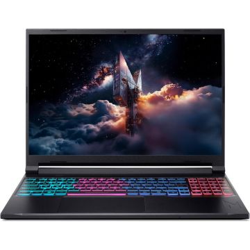Acer Laptop Gaming Acer Nitro V 16S AI ANV16S-41-R5V7, Procesor AMD Ryzen™ 5 240, Display 16 WUXGA (1920x1200), IPS, 180Hz, Display 16GB DDR5, Capacitate 1TB SSD, Placa video dedicata NVIDIA® GeForce RTX™ 5050 8GB GDDR7, No OS, Obsidian Black
