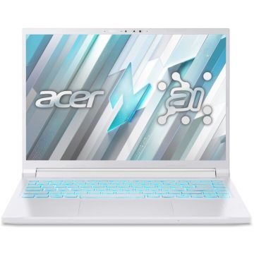 Acer Laptop Gaming Acer Nitro V14 ANV14-62-R189, Procesor  AMD Ryzen™AI 7 350, Display 14.5 WUXGA (1920x1200), 120Hz, IPS, Memorie RAM 16GB DDR5, Capacitate 1TB SSD, Placa video dedicata NVIDIA® GeForce RTX™ 5050 8GB GDDR7, No OS, Pearl White