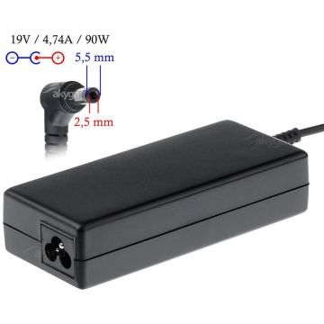 AKYGA Incarcator Laptop Akyga AK-ND-10, Compatibil Asus/Toshiba/HP Compaq/Lenovo, 90 W, Negru