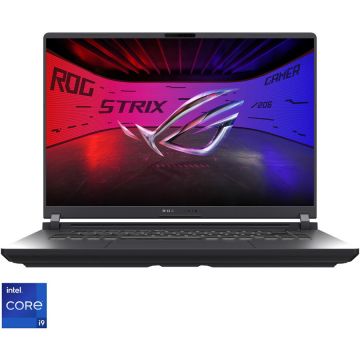 Asus Laptop ASUS ROG Strix G16 G615JMR cu procesor Intel® Core™ i9 14900HX pana la 5.8GHz, 16'', 2.5K, WQXGA, IPS, 240Hz, 16GB DDR5 RAM, 1TB SSD, NVIDIA® GeForce RTX™ 5060 8GB GDDR7, No OS, Eclipse Gray, 3Y PUR