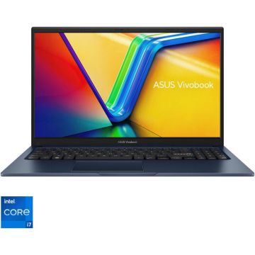 Asus Laptop ASUS Vivobook 15 A1502VA, Procesor Intel® Core™ i7-13620H, Display 15.6'' Full HD (1920x1080), IPS, Memorie RAM 16GB DDR4, Capacitate 1TB SSD, Placa video integrata Intel® UHD Graphics, No OS, Quiet Blue