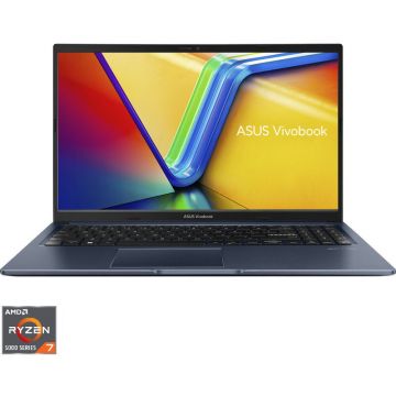 Asus Laptop ASUS Vivobook 15 M1502YA, Procesor AMD Ryzen™ 7 5825U, Display 15.6'' Full HD (1920x1080), IPS, Memorie RAM 16GB DDR4, Capacitate 1TB SSD, Placa video integrata AMD Radeon™ Graphics, No OS, Quiet Blue