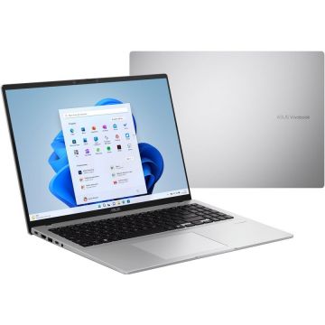 Asus Laptop Asus VivoBook 16 X1607QA-MB055W,  Snapdragon X1-26-100, 16'', 16GB RAM, 512GB, Windows 11 Home,  Argintiu Asus Laptop Asus VivoBook 16 X1607QA-MB055W,  Snapdragon X1-26-100, 16'', 16GB RAM, 512GB, Windows 11 Home,  Argintiu