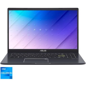 Asus Laptop ASUS Vivobook Go 15 E510KA, Procesor Intel® Celeron® N4500, Display 15.6'' Full HD (1920x1080), Memorie RAM 8GB DDR4, Capacitate 512GB SSD, Placa video integrata Intel® HD Graphics, No OS, Peacock Blue
