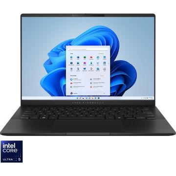 Asus Laptop ASUS Vivobook S 14 S5406SA, Procesor Intel® Core™ Ultra 5 226V, Display 14'' WUXGA (1920x1200), OLED, Memorie RAM 16GB LPDDR5x, Capacitate 512GB SSD, Placa video integrata Intel® Arc™ Graphics, Windows 11 Home, Neutral Black