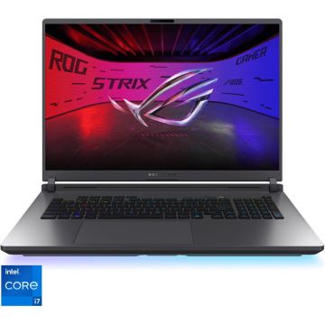 Asus Laptop Gaming ASUS ROG Strix G18 G815JHR, Display 18'' FHD+ (1920 x 1200), Procesor Intel® Core™ i7 14650HX, Memorie RAM 16GB DDR5, Capacitate de stocare 512GB SSD, Placa video dedicata NVIDIA GeForce RTX 5050 8GB, No OS, Gri