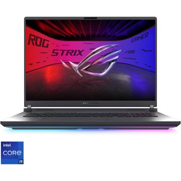 Asus Laptop Gaming ASUS ROG Strix G18 G815LP cu procesor Intel® Core™ i9 14900HX la 5.8GHz, 18'', 2.5k, WQXGA, IPS, 240Hz, 16GB DDR5 RAM, 1TB SSD, NVIDIA® GeForce RTX™ 5060 8GB GDDR7, No OS, Eclipse Gray, 3Y PUR
