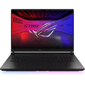 Asus Laptop Gaming Asus ROG Strix G18 G835LW, Intel Core Ultra 9 275HX, 18 inch 2.5K, 64GB RAM, 2TB SSD, nVidia RTX 5080 16GB, Free DOS, Negru
