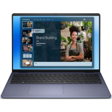 Dell Laptop Dell 16 DC16251, Intel Core 7 150U, 16 inch WUXGA, 32GB RAM, 1TB SSD, Windows 11 Pro, Albastru