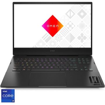 HP Laptop Gaming HP OMEN 16-k0011nq cu procesor Intel® Core™ i9-12900H, Display 16.1 QHD (2560x1440), IPS, 165Hz, Memorie RAM 16GB DDR5, Capacitate 1TB SSD, Placa video dedicata NVIDIA® GeForce RTX™ 3070 Ti 8GB GDDR6, FreeDOS, Black