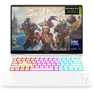 HP Laptop Gaming HP OMEN Transcend 14-fb0050nn cu procesor Intel® Core™ Ultra 7, Display 14'' 2.8k (2880x1800), OLED, Memorie RAM 16GB LPDDR5x, Capacitate 2TB SSD, Placa video dedicata NVIDIA® GeForce RTX™ 4060 8GB GDDR6, Free DOS, Ceramic White HP Laptop Gaming HP OMEN Transcend 14-fb0050nn cu procesor Intel® Core™ Ultra 7, Display 14'' 2.8k (2880x1800), OLED, Memorie RAM 16GB LPDDR5x, Capacitate 2TB SSD, Placa video dedicata NVIDIA® GeForce RTX™ 4060 8GB GDDR6, Free DOS, Ceramic White