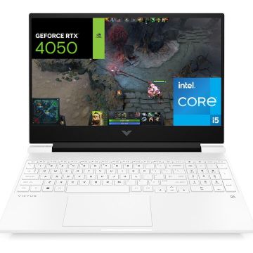 HP Laptop Gaming HP VICTUS 15-fa1034nn, Procesor Intel® Core™ i5-12450H, Display 15.6'' Full HD (1920x1080), IPS, Memorie RAM 16GB DDR4, Display 512GB SSD, Placa video dedicata NVIDIA® GeForce RTX™ 4050 6GB GDDR6, Free DOS, Ceramic White HP Laptop Gaming HP VICTUS 15-fa1034nn, Procesor Intel® Core™ i5-12450H, Display 15.6'' Full HD (1920x1080), IPS, Memorie RAM 16GB DDR4, Display 512GB SSD, Placa video dedicata NVIDIA® GeForce RTX™ 4050 6GB GDDR6, Free DOS, Ceramic White