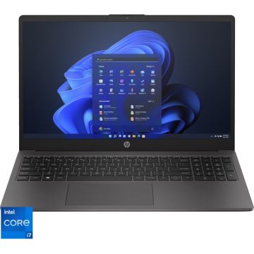 HP Laptop HP 250 G10, Procesor Intel® Core™ i7-1355U, Display 15.6 Full HD (1920x1080), Memoie RAM 16GB DDR4, Capacitate 512GB SSD,placa video integrata Intel® Iris® Xe Graphics, Windows 11 Pro, Dark ash silver