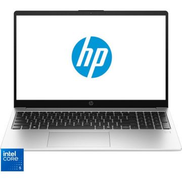 HP Laptop HP 250R G10, 15.6  Full HD, Procesor Intel® Core™ 5 120U, 16GB DDR4, 512GB SSD, Intel Graphics, Free DOS, Argintiu
