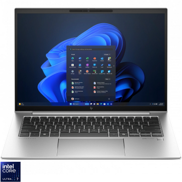 HP Laptop HP EliteBook 840 G11 cu procesor Intel® Core™ Ultra 7-155U pana la 4.8GHz, 14'' WUXGA, 32GB DDR5 RAM, 1TB SSD, Intel® Graphics , Windows 11 Pro, Argintiu HP Laptop HP EliteBook 840 G11 cu procesor Intel® Core™ Ultra 7-155U pana la 4.8GHz, 14'' WUXGA, 32GB DDR5 RAM, 1TB SSD, Intel® Graphics , Windows 11 Pro, Argintiu