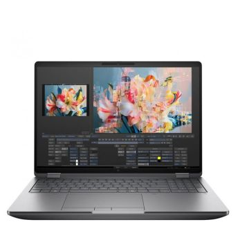 HP Laptop HP Zbook 16 Fury G1I, 16 inch WQXGA, Intel Core Ultra 9-285HX, 64 GB RAM, 2TB SSD, NVIDIA RTX PRO 3000 Blackwell, 12 GB GDDR7, Windows 11 Pro, Argintiu