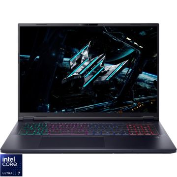 Laptop Acer Gaming 18'' Predator Helios Neo 18 AI PHN18-72, WQXGA IPS 240Hz, Procesor Intel® Core™ Ultra 7 255HX (30M Cache, up to 5.20 GHz), 32GB DDR5, 1TB SSD, GeForce RTX 5070 8GB, No OS, Abyssal Black Laptop Acer Gaming 18'' Predator Helios Neo 18 AI PHN18-72, WQXGA IPS 240Hz, Procesor Intel® Core™ Ultra 7 255HX (30M Cache, up to 5.20 GHz), 32GB DDR5, 1TB SSD, GeForce RTX 5070 8GB, No OS, Abyssal Black