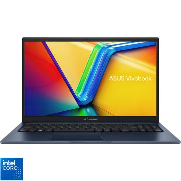 Laptop ASUS 15.6'' Vivobook 15 X1504VA, FHD, Procesor Intel® Core™ 5 120U (12M Cache, up to 5.00 GHz), 16GB DDR4, 512GB SSD, Intel Graphics, No OS, Quiet Blue Laptop ASUS 15.6'' Vivobook 15 X1504VA, FHD, Procesor Intel® Core™ 5 120U (12M Cache, up to 5.00 GHz), 16GB DDR4, 512GB SSD, Intel Graphics, No OS, Quiet Blue