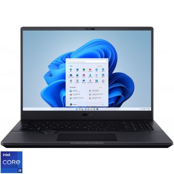 Laptop ASUS 16'' ProArt Studiobook Pro 16 OLED H7600ZX, 4K, Procesor Intel® Core™ i9-12900H (24M Cache, up to 5.00 GHz), 64GB DDR5, 2x 1TB SSD, GeForce RTX 3080 Ti 16GB, Win 11 Pro, Mineral Black Laptop ASUS 16'' ProArt Studiobook Pro 16 OLED H7600ZX, 4K, Procesor Intel® Core™ i9-12900H (24M Cache, up to 5.00 GHz), 64GB DDR5, 2x 1TB SSD, GeForce RTX 3080 Ti 16GB, Win 11 Pro, Mineral Black