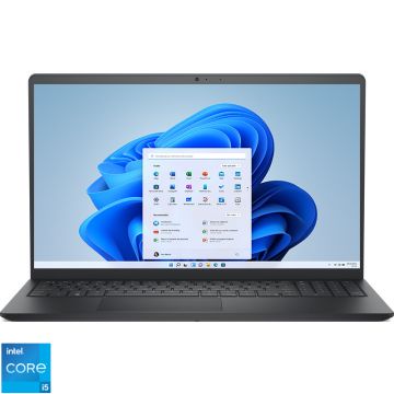 Laptop DELL 15.6'' 15 DC15250, FHD 120Hz, Procesor Intel® Core™ i5-1334U (12M Cache, up to 4.60 GHz), 8GB DDR4, 512GB SSD, Intel Integrated Graphics, Win 11 Pro, Carbon Black, 3Yr ProSupport Laptop DELL 15.6'' 15 DC15250, FHD 120Hz, Procesor Intel® Core™ i5-1334U (12M Cache, up to 4.60 GHz), 8GB DDR4, 512GB SSD, Intel Integrated Graphics, Win 11 Pro, Carbon Black, 3Yr ProSupport