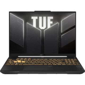 Laptop Gaming ASUS TUF F16 FX607VJ (Procesor Intel® Core™ 5 210H (12M Cache, up to 4.80 GHz), 16inch FHD+ 144Hz, 16GB DDR4, 512GB SSD, NVIDIA GeForce RTX 3050 @6GB, DLSS 3.0, Negru/Gri)