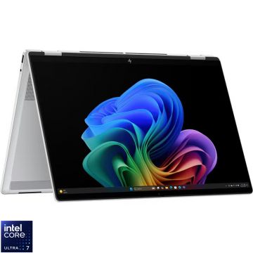 Laptop HP 16'' OmniBook X FlipNGAI 16-as0022nn, 1920 x 1200 IPS Touch, Procesor Intel® Core™ Ultra 7 256V (12M Cache, up to 4.80 GHz), 16GB LPDDR5X, 2TB SSD, Intel Arc 140V, Win 11 Home, Glacier Silver Laptop HP 16'' OmniBook X FlipNGAI 16-as0022nn, 1920 x 1200 IPS Touch, Procesor Intel® Core™ Ultra 7 256V (12M Cache, up to 4.80 GHz), 16GB LPDDR5X, 2TB SSD, Intel Arc 140V, Win 11 Home, Glacier Silver