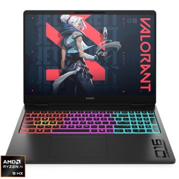 Laptop HP Gaming 16'' OMEN MAX 16-ak0000nn, WQXGA IPS 60-240Hz, Procesor AMD Ryzen™ AI 9 HX 375 (24M Cache, up to 5.1 GHz), 32GB DDR5, 1TB SSD, GeForce RTX 5080 16GB, Free DOS, Shadow Black Laptop HP Gaming 16'' OMEN MAX 16-ak0000nn, WQXGA IPS 60-240Hz, Procesor AMD Ryzen™ AI 9 HX 375 (24M Cache, up to 5.1 GHz), 32GB DDR5, 1TB SSD, GeForce RTX 5080 16GB, Free DOS, Shadow Black