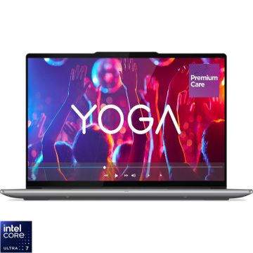 Laptop Lenovo 14.5'' Yoga Pro 7 14IAH10, 3K OLED 120Hz Touch, Procesor Intel® Core™ Ultra 7 255H (24M Cache, up to 5.10 GHz), 32GB LPDDR5X, 1TB SSD, Intel Arc 140T, Win 11 Home, Luna Grey, 3Yr Onsite Premium Care Laptop Lenovo 14.5'' Yoga Pro 7 14IAH10, 3K OLED 120Hz Touch, Procesor Intel® Core™ Ultra 7 255H (24M Cache, up to 5.10 GHz), 32GB LPDDR5X, 1TB SSD, Intel Arc 140T, Win 11 Home, Luna Grey, 3Yr Onsite Premium Care