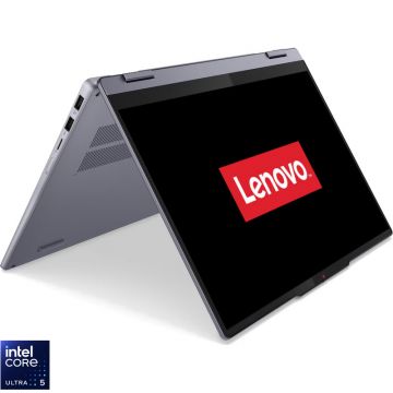 Laptop Lenovo 14'' IdeaPad 5 2-in-1 14IAL10, WUXGA OLED Touch, Procesor Intel® Core™ Ultra 5 225H (18M Cache, up to 4.90 GHz), 16GB LPDDR5X, 1TB SSD, Intel Arc 130T, No OS, Luna Grey Laptop Lenovo 14'' IdeaPad 5 2-in-1 14IAL10, WUXGA OLED Touch, Procesor Intel® Core™ Ultra 5 225H (18M Cache, up to 4.90 GHz), 16GB LPDDR5X, 1TB SSD, Intel Arc 130T, No OS, Luna Grey