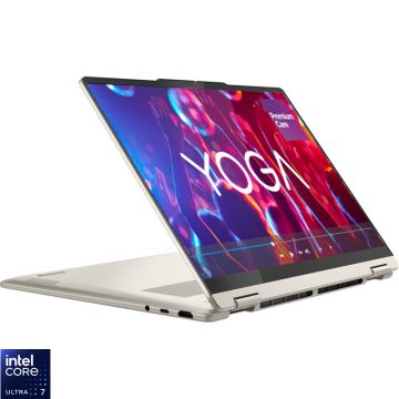 Laptop Lenovo 14'' Yoga 7 2-in-1 14ILL10, 2.8K OLED 120Hz Touch, Procesor Intel® Core™ Ultra 7 258V (12M Cache, up to 4.80 GHz), 32GB LPDDR5X, 1TB SSD, Intel Arc 140V, No OS, Seashell, 3Yr Onsite Premium Care Laptop Lenovo 14'' Yoga 7 2-in-1 14ILL10, 2.8K OLED 120Hz Touch, Procesor Intel® Core™ Ultra 7 258V (12M Cache, up to 4.80 GHz), 32GB LPDDR5X, 1TB SSD, Intel Arc 140V, No OS, Seashell, 3Yr Onsite Premium Care