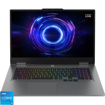 Laptop Lenovo Gaming 17.3'' LOQ 17IRX10, FHD IPS 165Hz, Procesor Intel® Core™ i5-13450HX (20M Cache, up to 4.60 GHz), 32GB DDR5, 1TB SSD, GeForce RTX 5050 8GB, No OS, Luna Grey Laptop Lenovo Gaming 17.3'' LOQ 17IRX10, FHD IPS 165Hz, Procesor Intel® Core™ i5-13450HX (20M Cache, up to 4.60 GHz), 32GB DDR5, 1TB SSD, GeForce RTX 5050 8GB, No OS, Luna Grey