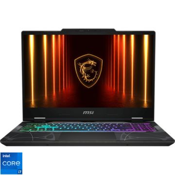 Laptop MSI Gaming 15.6'' Cyborg 15 B13WEKG, FHD 144Hz, Procesor Intel® Core™ i7-13620H (24M Cache, up to 4.90 GHz), 16GB DDR5, 512GB SSD, GeForce RTX 5050 8GB, Free DOS, Translucent Black Laptop MSI Gaming 15.6'' Cyborg 15 B13WEKG, FHD 144Hz, Procesor Intel® Core™ i7-13620H (24M Cache, up to 4.90 GHz), 16GB DDR5, 512GB SSD, GeForce RTX 5050 8GB, Free DOS, Translucent Black
