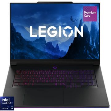 Lenovo Laptop Gaming Lenovo Legion 9 18IAX10, 18 inch,  WQUXGA IPS 240Hz, Procesor Intel® Core™ Ultra 9 275HX, 64GB DDR5, 1TB SSD, NVIDIA GeForce RTX 5080 16GB, No OS, Negru