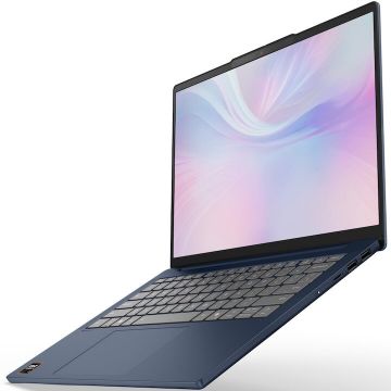 Lenovo Laptop Lenovo IdeaPad Slim 5 14AKP10, Procesor AMD Ryzen™ AI 5 340, 14 WUXGA (1920x1200), OLED, Memorie RAM 32GB DDR5, Capacitate 1TB SSD, Placa video integrata AMD Radeon™ 840M Graphics, No OS, Cosmic Blue