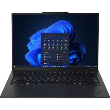 Lenovo Laptop Lenovo ThinkPad X1 Carbon Gen 13 Aura Edition, Intel Core Ultra 7 255U, 14 inch 2.8K Touch, 32GB RAM, 1TB SSD, 5G, Windows 11 Pro, Negru