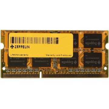 Memorie notebook Zeppelin 8GB DDR4 2400MHz CL17 Memorie notebook Zeppelin 8GB DDR4 2400MHz CL17